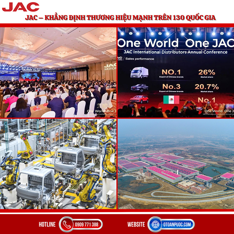 Jac - khẳng định thương hiệu mạnh trên 130 quốc gia
