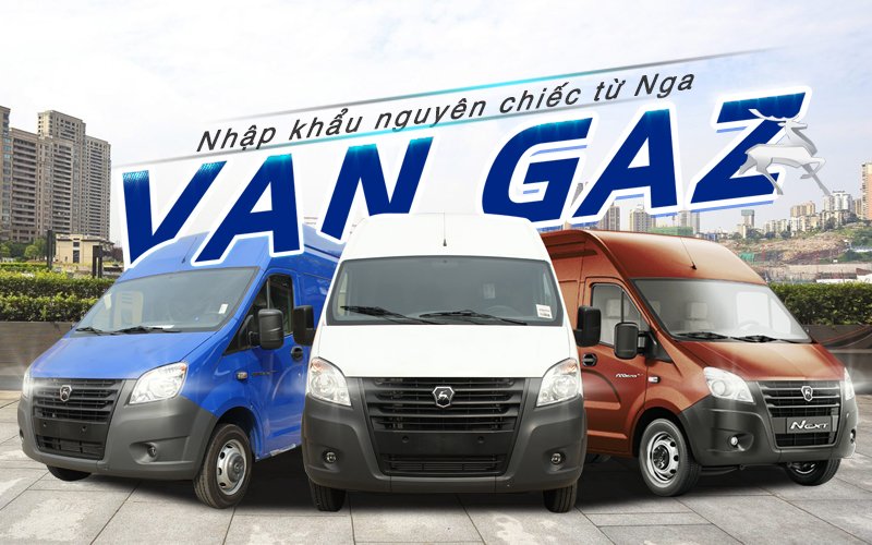 Xe tải Van Gaz 3 chỗ - nhập khẩu nguyên chiếc từ Nga