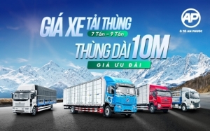 bang gia xe tai 7 tan 9 tan thung dai 10m